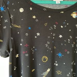 LuLaRoe Carly Celestial Outer Space